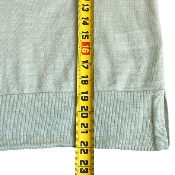 J. Crew Mint Green Merino Wool Light Academia Long Sleeve Polo Tennis Core Sz M - Picture 11 of 16